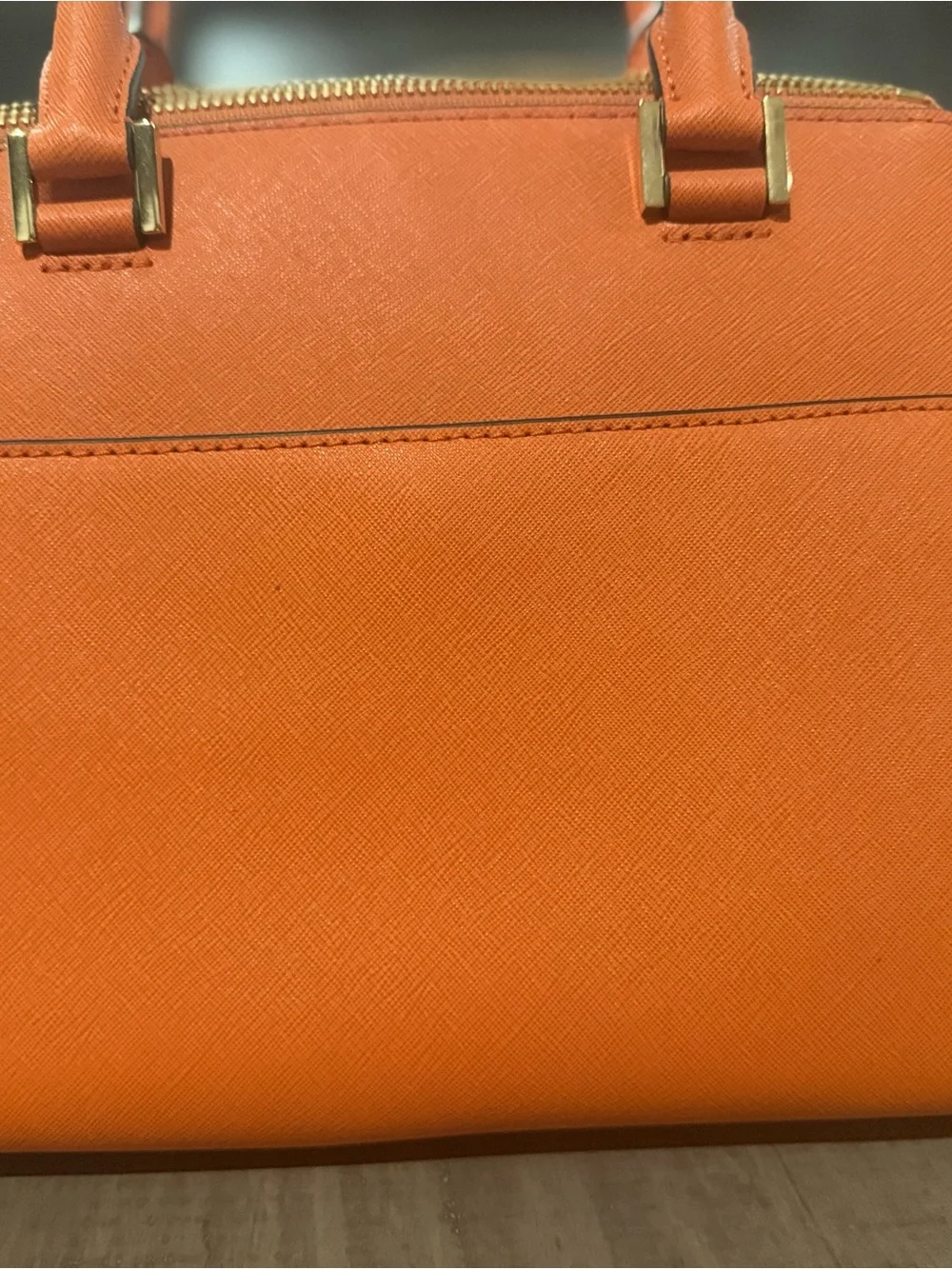 Michael Kors Orange/Tangerine Leather Tote Bag NWT